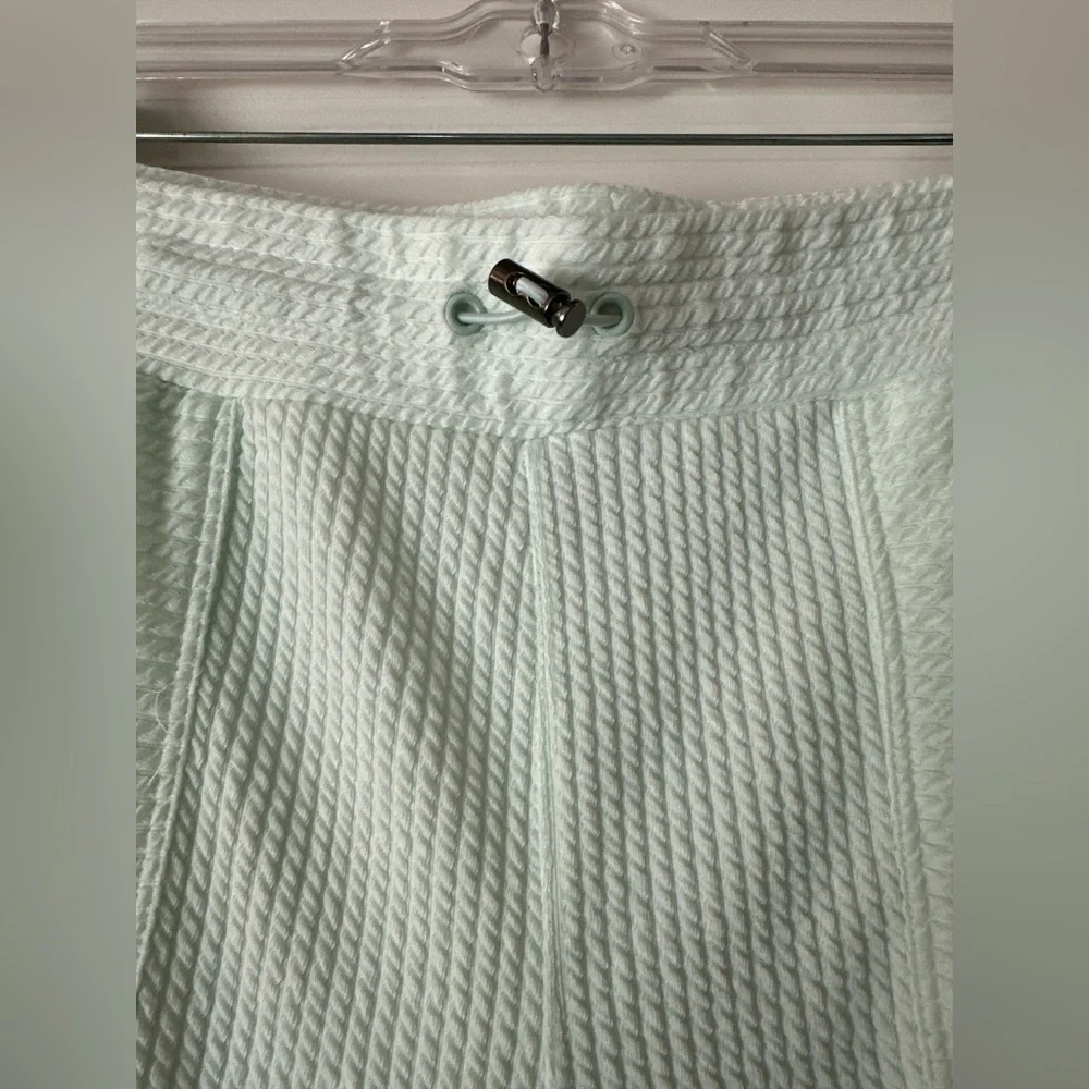 Nine West Mint Green Textured Joggers